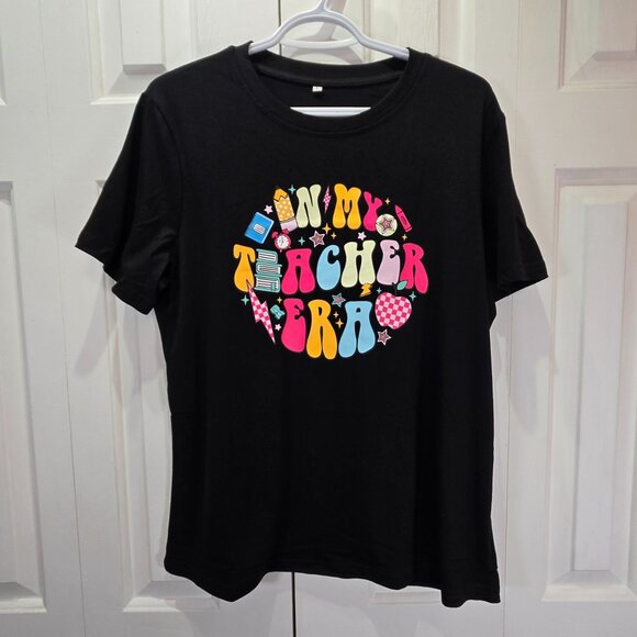 New Taylor Swift Inspired Graphic T-Shirt – “In My Teacher Era” – Size Large - Picture 1 of 5